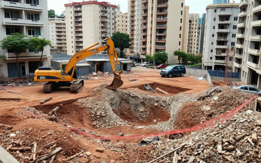 Demolição e preparação de áreas — Centro Líquidas em Ribeirão Preto, SP